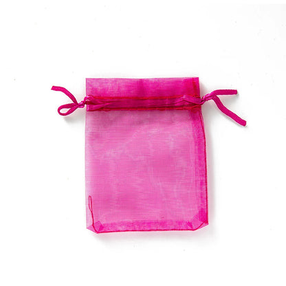 50Pcs Sheer Organza Gift Drawstring With Jewelry Pouches Display Packaging Christmas Candy Wedding Party Festival Gauze Bags