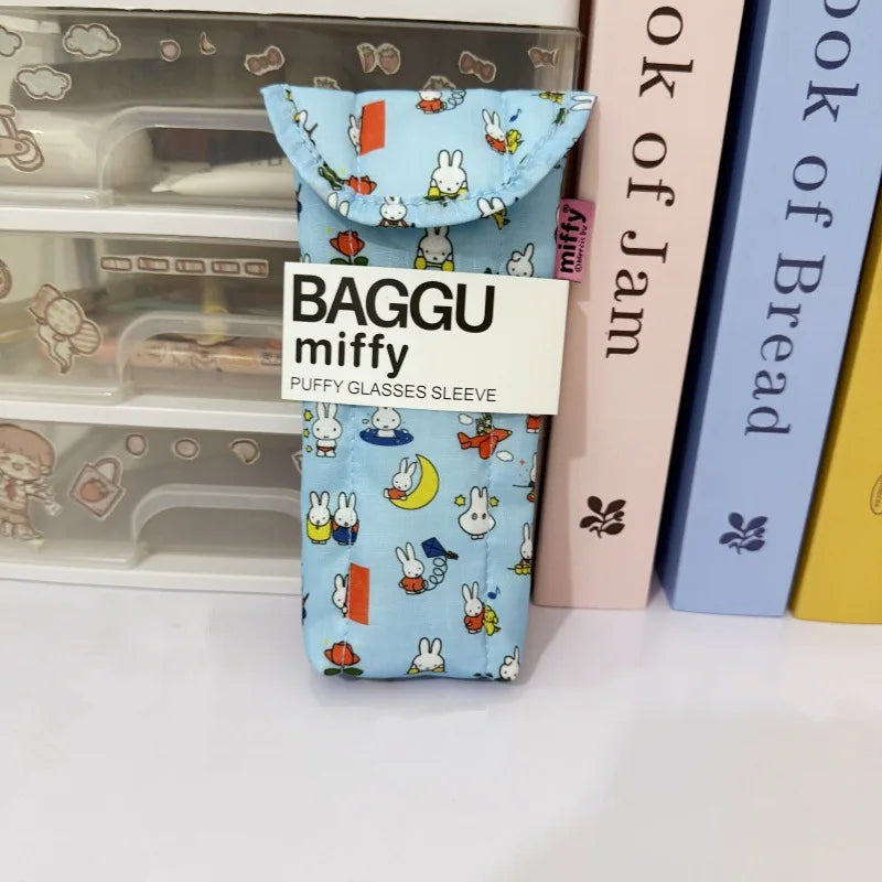 Kawaii Anime Miffy Rabbit Glasses Bag Cartoon Cute Glasses Storage Bag Cotton Inner Liner Sunglasses Sunglasses Protective Ba