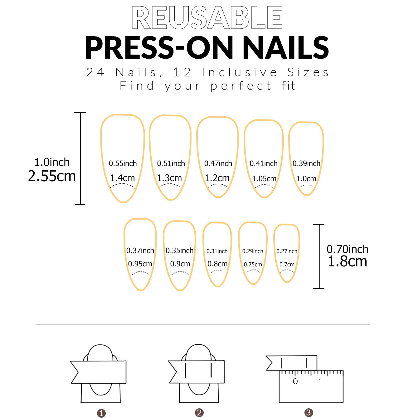 120PCS/Box AWhite Almond French Pointed Nail Smooth Nail, Fully Covered Acrylic Nail, Professional Salon And Diy Nail Art