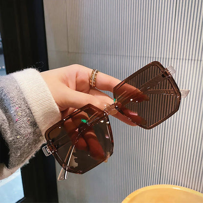 Big Frame Vintage Sunglasses Women Men Brand Square Sun Glasses Retro Eye Glasses Goggle for Male Female Polygon Sunglasses ﻿