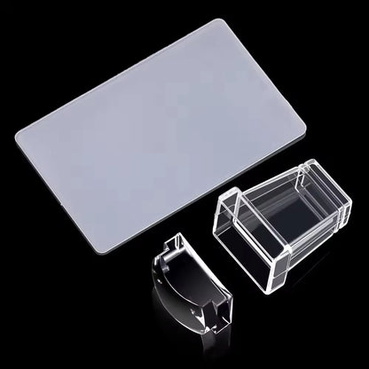 Silicone Square Stamping Nail Art Plates For Manicure Nails Accessories And Tools Nail Stamper Scraper Seal Templates