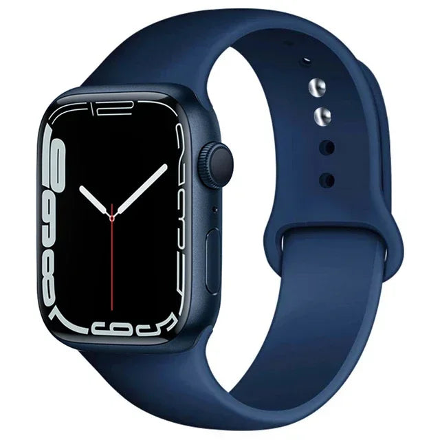 Silicone Band For Apple Watch straps 49mm 40mm 44 mm 45mm 46mm 42mm 41mm 38mm sports bracelet iWatch series 10 9 8 3 SE ultra