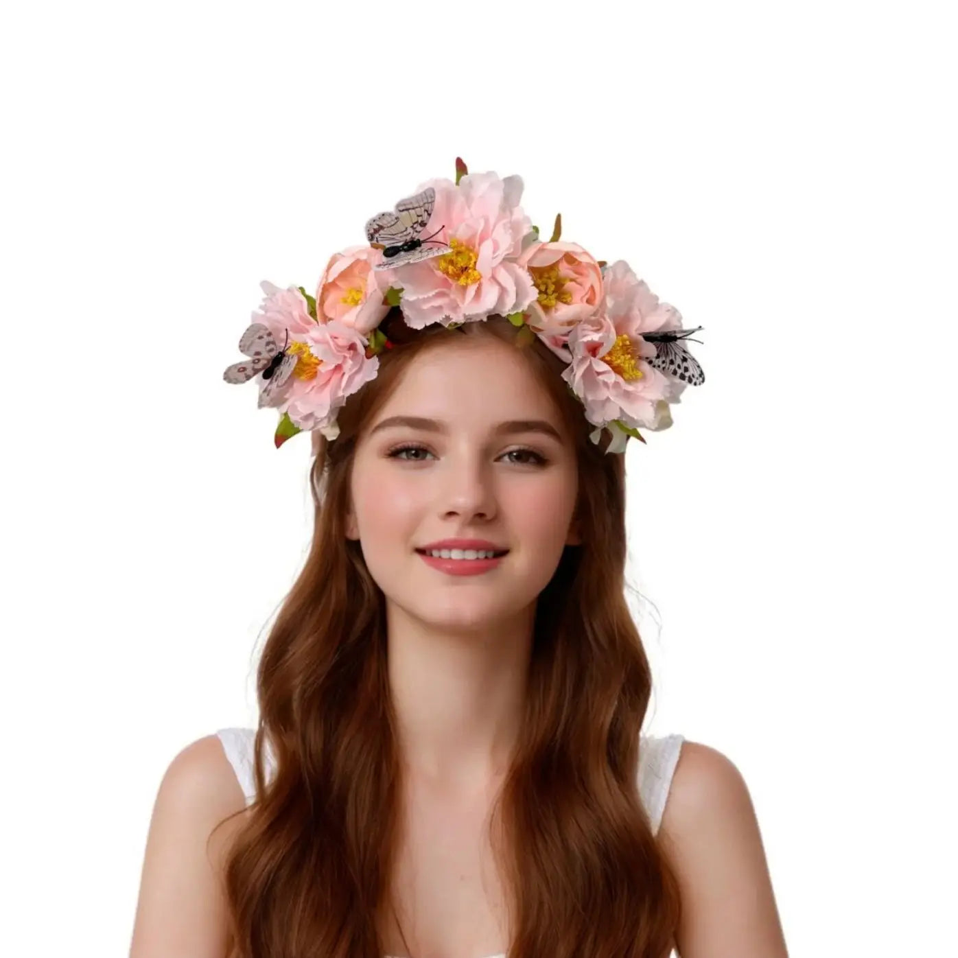 1PC Bridal Portraits, Hair Bands, Faux Flowers, Butterflies, Headpieces, Party, Tiaras, Halloween, Dress Up, Holiday, Gifts