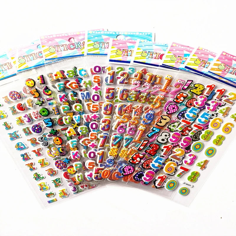 25/40/50 Sheets Clipbook Stickers Handmade DIY Diary Book Decorative over Three Years Old Children Gifts for Boys Girls TMZ