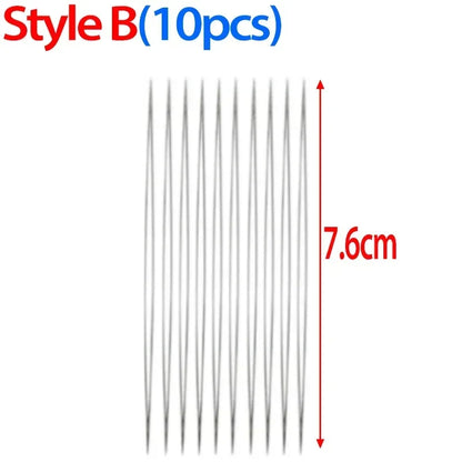 Beading Needles Pins Open Curved Big Eye Needle for Beads Bracelet DIY Jewelry Making Tools Handmade Craft Beaded Threading P