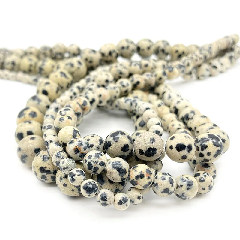 4 6 8 10mm Natural Stone Beads Amethyst Amazonite Agates Jades Loose Round Beads for Jewelry Making Bracelet Necklace DIY