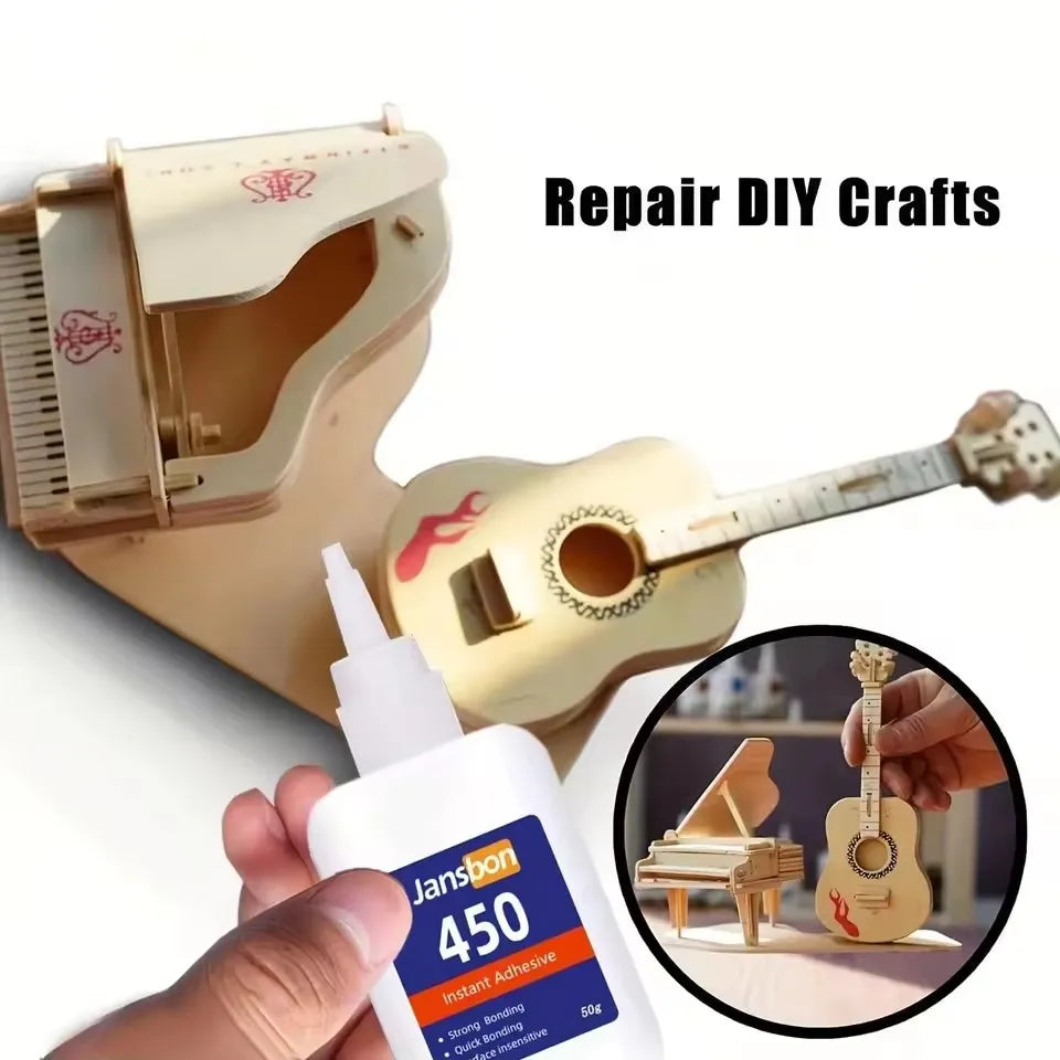 5Sec Super Glue Strong Bond for Shoes/Glass/Metal/Wood/Plastic,Ceramic Quick Dry Industrial Strength Instant Adhesive