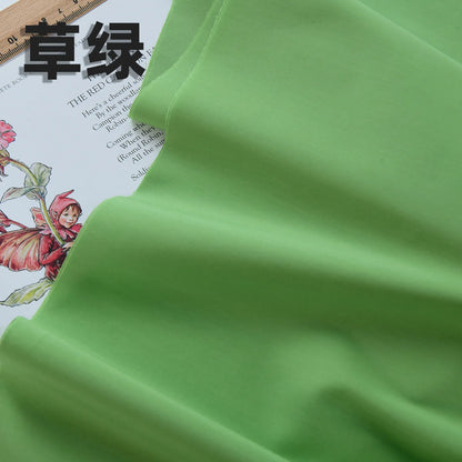 140x50cm 60s Pure Cotton Fabric Solid Color Plain Weave Cloth for Clothing DIY Craft Sewing Cloth - Grass Green