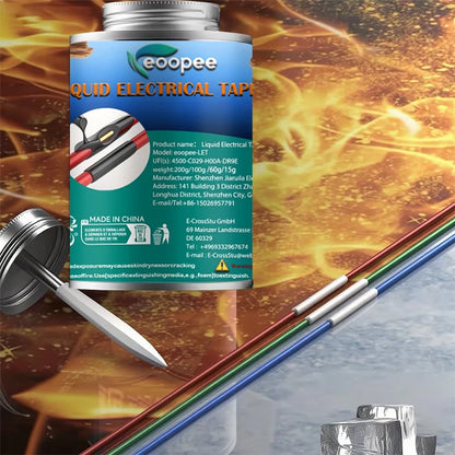 Liquid Waterproof Electrical Tape Epoxy Resin Black Glue Quick Drying Sealant For Wires And Cables Home Use Fix Line Glue