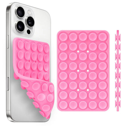 Silicone Suction Cup Phone Holde Multifunctional Fixed Anti-slip Mobile Fixture Double Sided Detachable Phone Rubber Sucker P