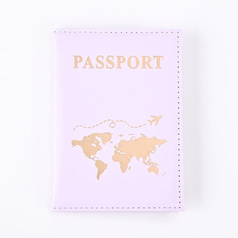 Women Men RFID Vintage Business Passport Covers Holder Multi-Function ID Bank Card PU Leather Wallet Case Travel Accessories