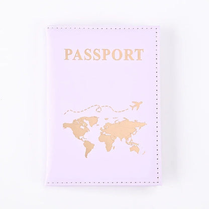 Women Men RFID Vintage Business Passport Covers Holder Multi-Function ID Bank Card PU Leather Wallet Case Travel Accessories