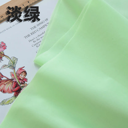 140x50cm 60s Pure Cotton Fabric Solid Color Plain Weave Cloth for Clothing DIY Craft Sewing Cloth - Light green
