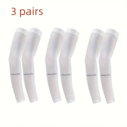 3 Pairs Breathable Sun Protection Sleeves UV Protective Arm Covers Uses for Sports Driving Outdoor Adventures Shield - 3pairs