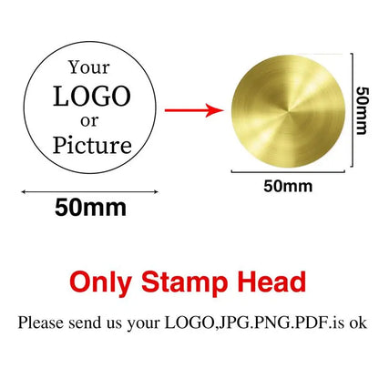 Custom Stamps Personalized Logo Metal Stamps Custom Wax Seals Stamps Customize Your Own Logo Gift Stamps Invitation Stamps - 