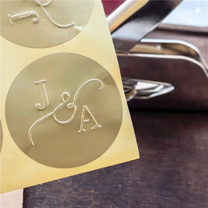 Customize Embossing Stamp Wedding Monogram Embosser Stamp,Personalized 2 initials Embosser Stamp,Wedding gift,hand held embos