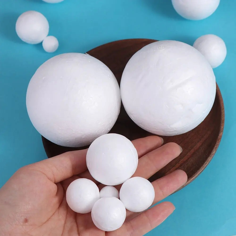 Home Decoration Mini Foam Balls Polystyrene White Christmas Balls Round Christmas Ornaments Christmas