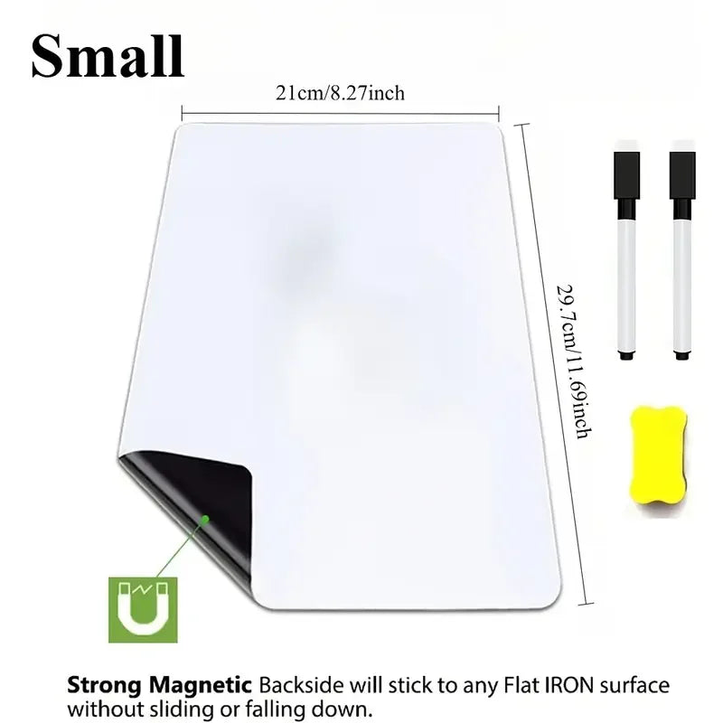 A3 A4 A5 Erasable Flexible Marker Fridge Magnet Magnetic WhiteBoard Dry Erase Board Refrigerator Sheet Kitchen Memo Grocery L