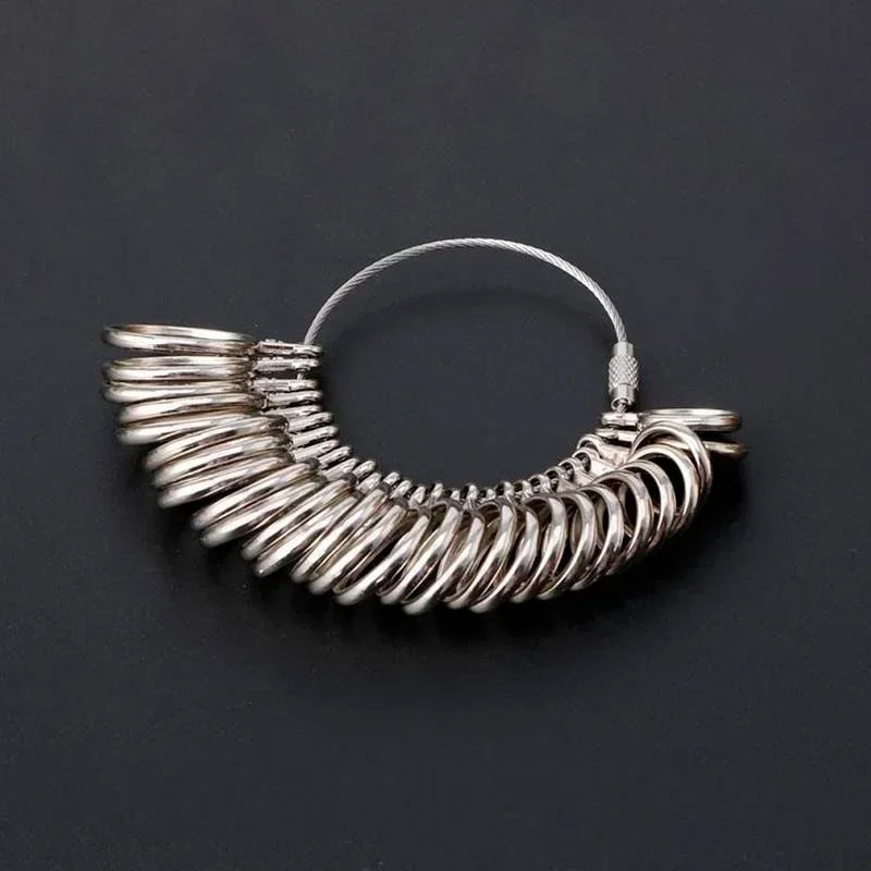 Metal Ring Sizer Measuring Tool Set Gauge Mandrel Stick Finger Tool Jewelry Making Equipments Accessories