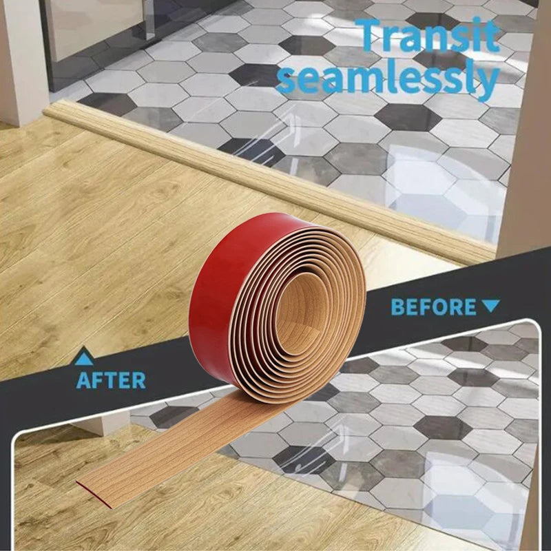 1pc 1m/2m Self-adhesive Floor Cover Strips Carpet Edge Trim Strip Floor Transition Door Threshold Gaps Door Bottom Sealing St