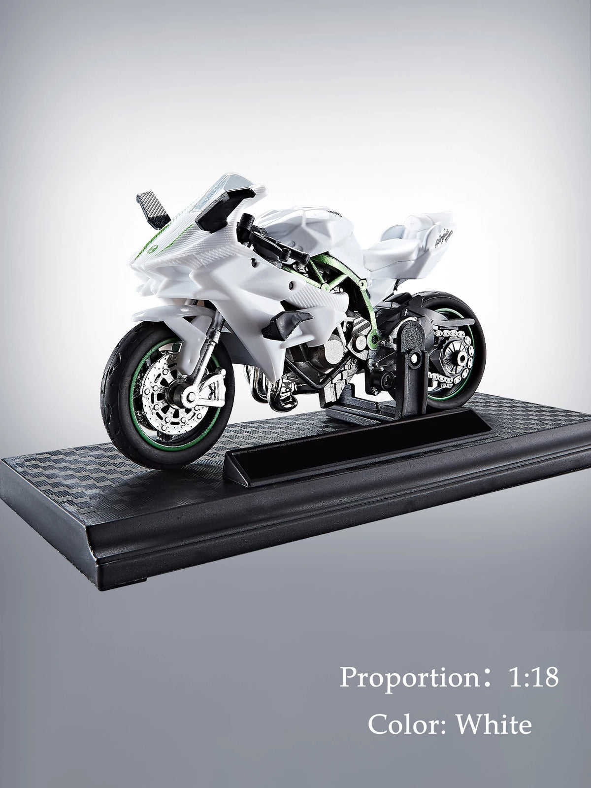 Model Diecast Motocycle Toys Ornament, 1:18/1:36 Car Rotating Rubber Rires Desktop Ornament Gifts - YLE-03 A