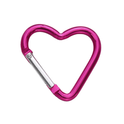 1 Pc Carabiner Rock Aluminum Mountain Buckle Star/Heart/D/Bone Shape Locking Clasp Keychain Multifunction Tools Jewelry Findi