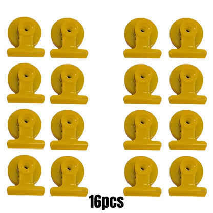 4/16pcs Magnetic Clips Heavy Duty Refrigerator Whiteboard Space-Saving Clip Set for Kitchen Office Photo Displays Holder Deco