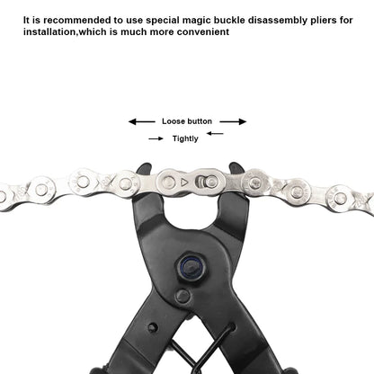 Bicycle Link Chain Buckle Pliers Road Bike Link Remover Clamp Quick Release Link Removal Repair Tool MTB Magic Button Clamp T