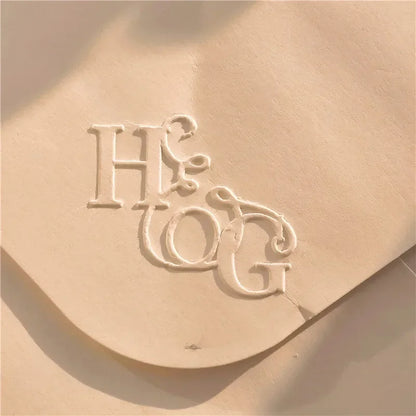 Customize Embossing Stamp Wedding Monogram Embosser Stamp,Personalized 2 initials Embosser Stamp,Wedding gift,hand held embos