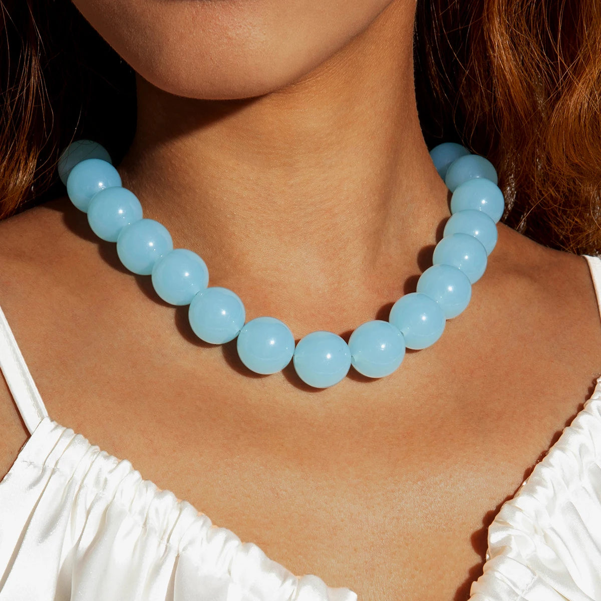 Docona Bohemia Bead Round Colourfulne Neckalce for Women Fashion Banquet Adjustable Geometric Holiday Jewelry Party Gifts - 2