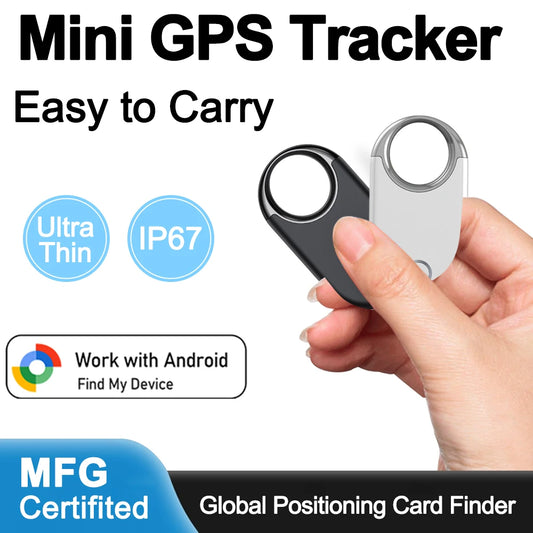 Android Tracker Tags, Works with Google's Find Hub (Android Only), Item GPS Locator Tracking Device Smart Tags for Wallet, Ke