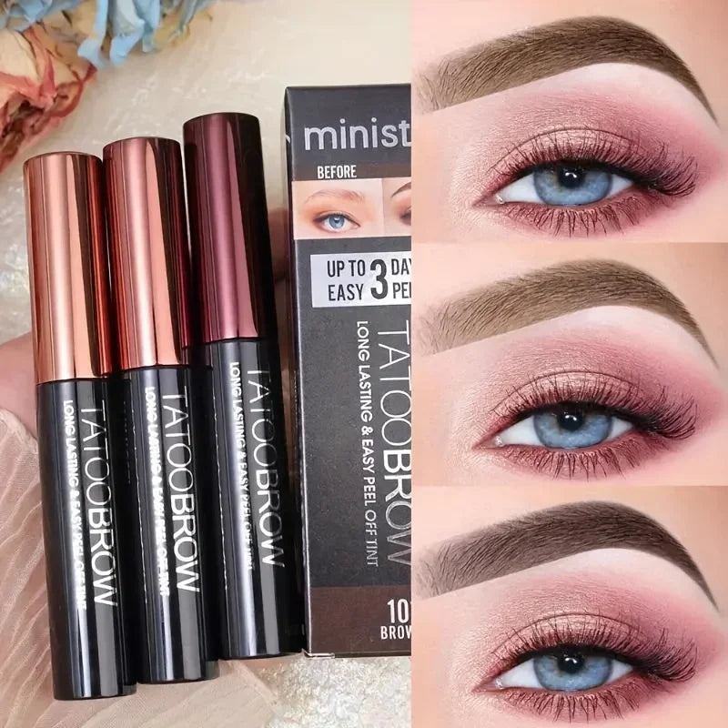 1pc Tattoo Peel Off Eyebrow Gel Tint, Semi Permanent Brow Tint, Waterproof, Transfer-proof, For Fuller & Defined Looking Brow