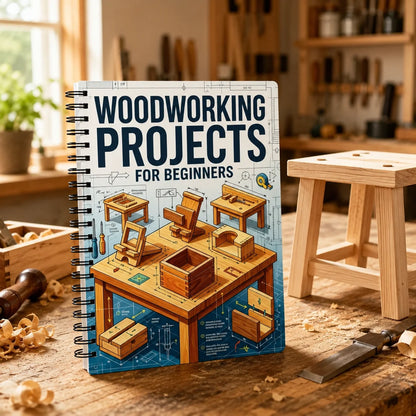 Beginner Woodworking Guide DIY Project Book Step by Step Wood Craft Manual for Adults Home Workshop Learning
