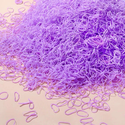 500/1000/2000pcs Girls Colourful Disposable Rubber Band Hair Ties Headband Children Ponytail Holder Bands Kids Hair Accessori
