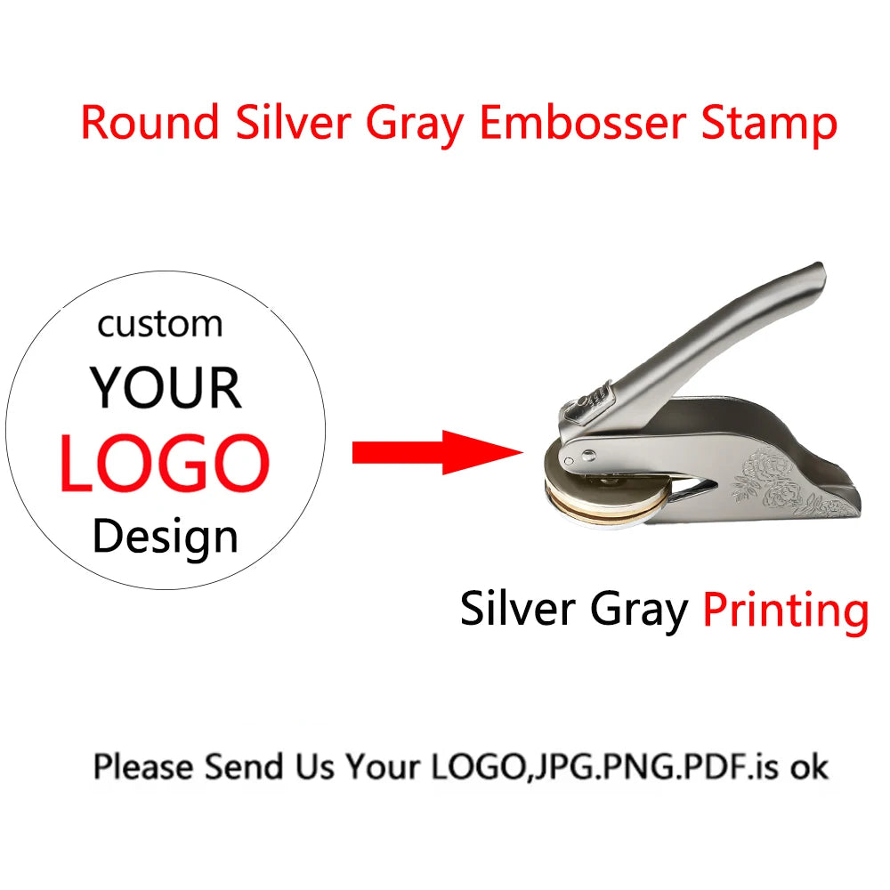 Embosser Stamp LOGO Customized Wedding Library Book Private Seals Customization Envelope Party Invitation Embossing Stamps DI