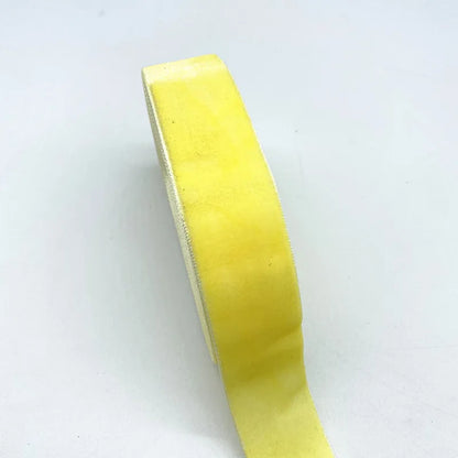 New 6-38mm Colour Single Face Line Velvet Ribbon for Bowknot Christmas Ribbon Party Decorations - 20 / 25mm (5Yards )