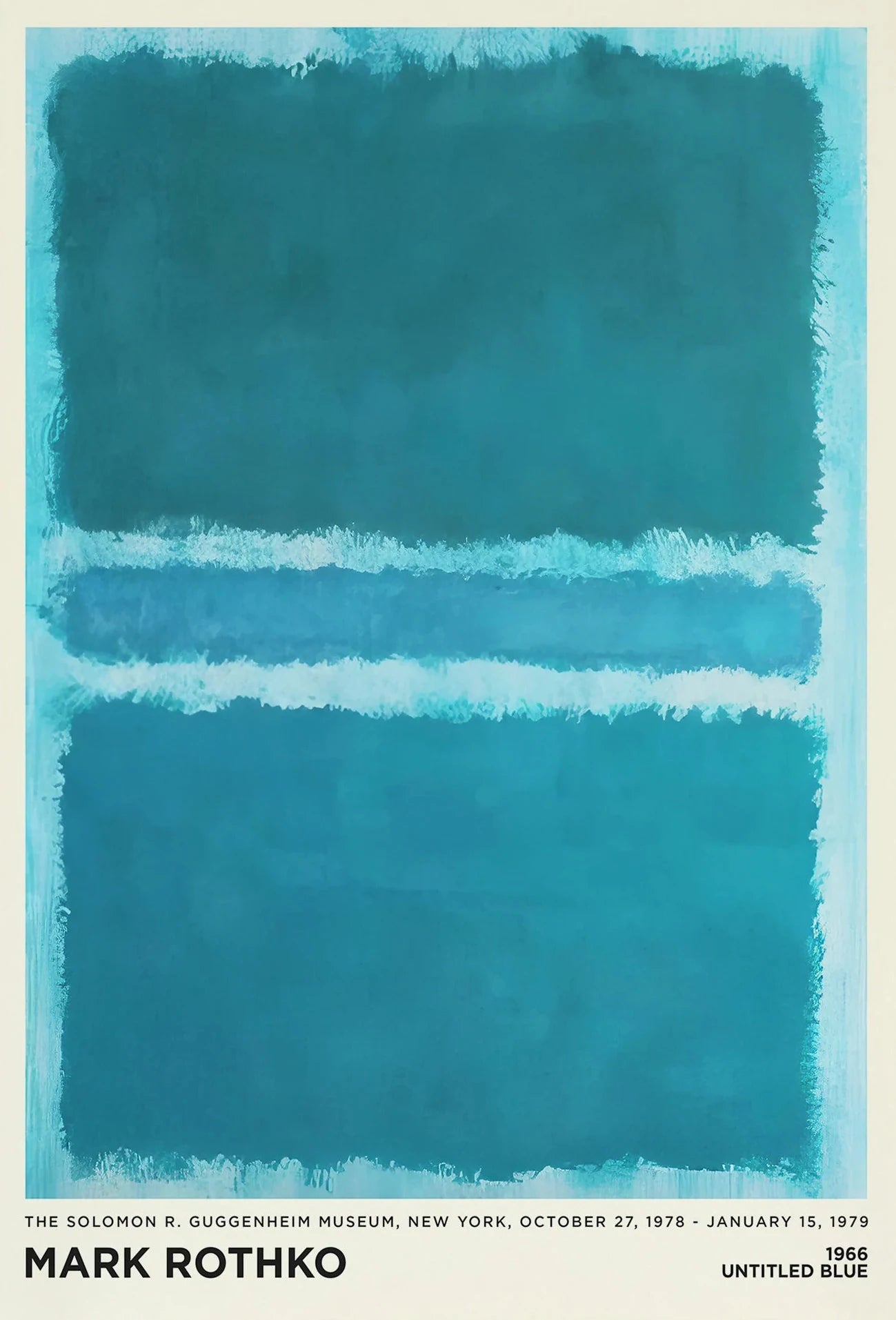 Vintage Minimalist Mark Rothko Canvas Painting Modern Exhibition Poster and Picture Print for Living Room Wall Art Home Decor