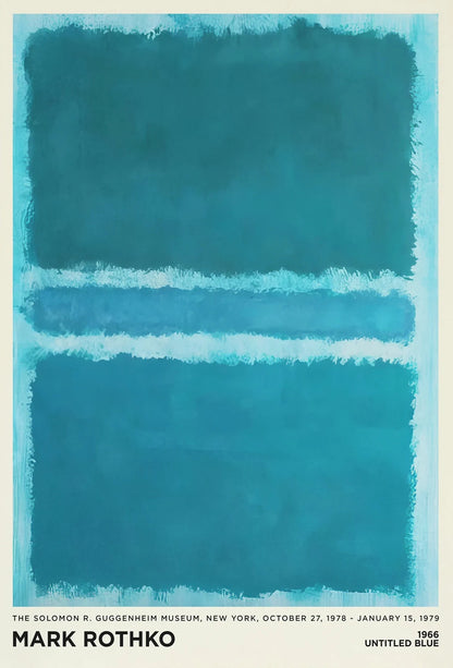 Vintage Minimalist Mark Rothko Canvas Painting Modern Exhibition Poster and Picture Print for Living Room Wall Art Home Decor