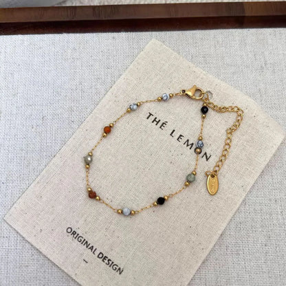 Zinc Alloy Bracelet Sparkling Zircon Flower Bracelet Handmade Bracelet Alloy For Daily Wear Fashion Accessory Party - Colored
