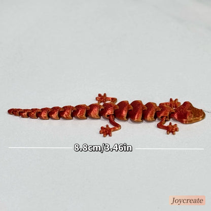 30 pc 3d printed movable joint lizards, colorful and realistic reptile decorations, durable plastic desktop ornaments ons