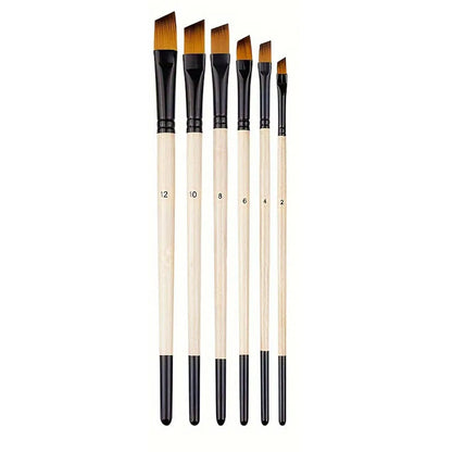 6pcs Artist Paint Brushes Set Artist Paintbrushes For Acrylic Oil Watercolor Acrylic Painting For Body Face Rock Canvas - 6pc