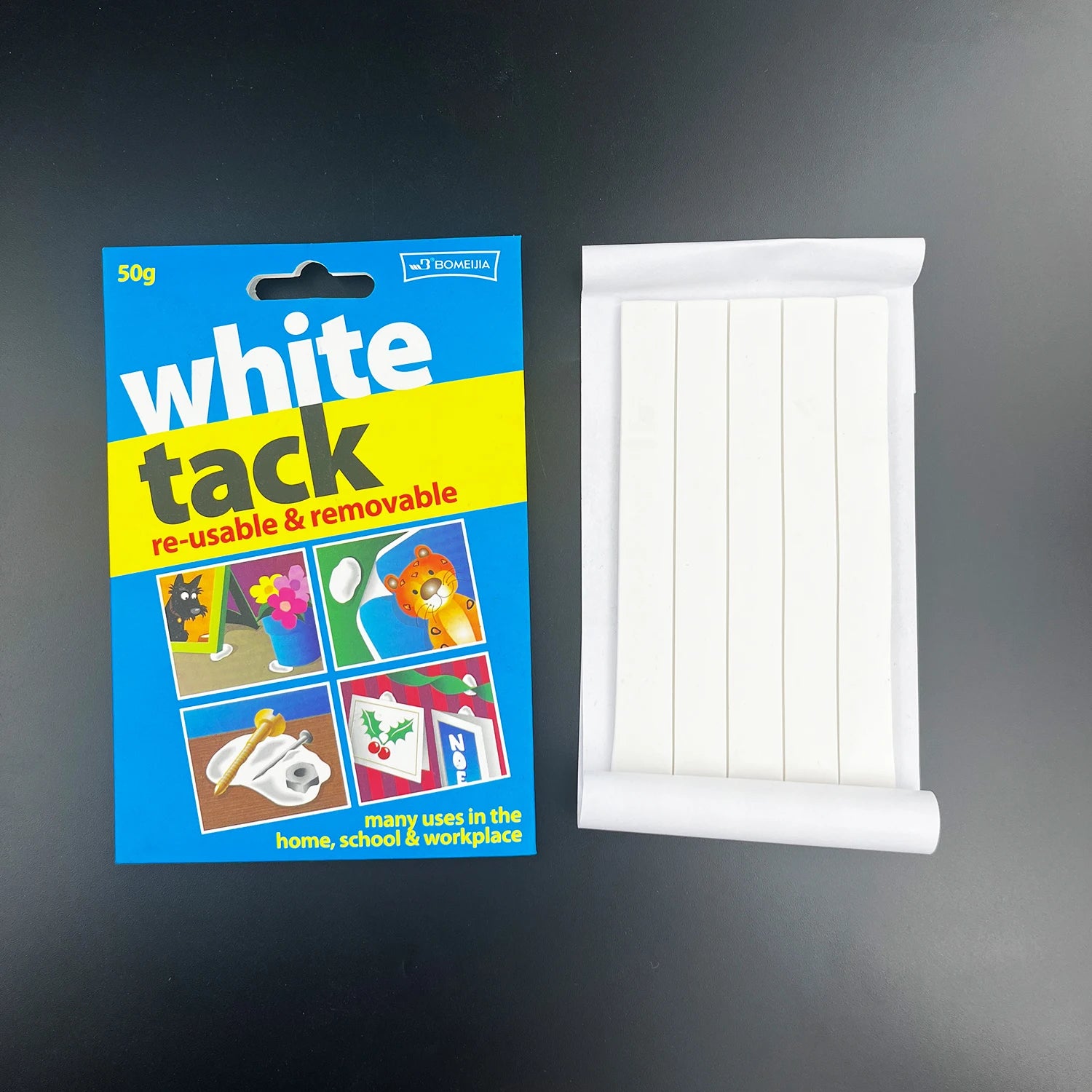 Removable Wall Safe White Tack Putty 50g/75g/100g/150g Reusable Non-Toxic Sticky Adhesive Tack for Posters Photos Party Use