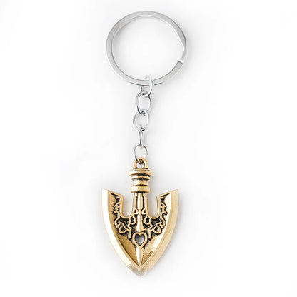 Anime JOJOS BIZARRE ADVENTURE Kujo Jotaro Arrow Metal Golden Choker Charm Gifts Keychain - C