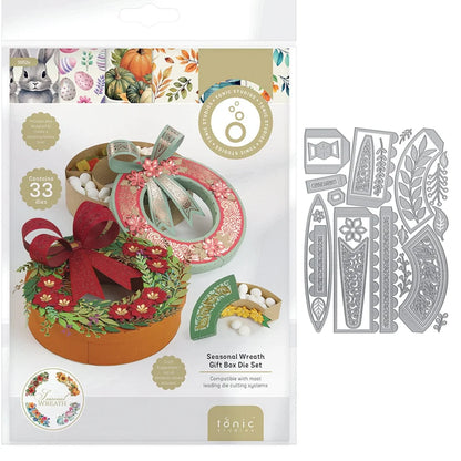 Halloween Gift Box Metal Cutting Dies Christmas North Pole Pals Die Cut Craft DIY Embossing Scrapbooking Supplies Template Mo