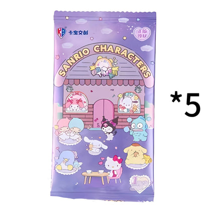 Original Box Card Sanrio Cute Anime Genuine Authorization Party Plan Characters Kuromi Kitty Melody Collection Birthday Gift