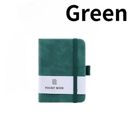 1pc A7 Pocket Notebook Journals, Small Notepad Notebooks For Note Taking.A7 Mini Note Pads With Pen Holder. 200 Pages noteboo