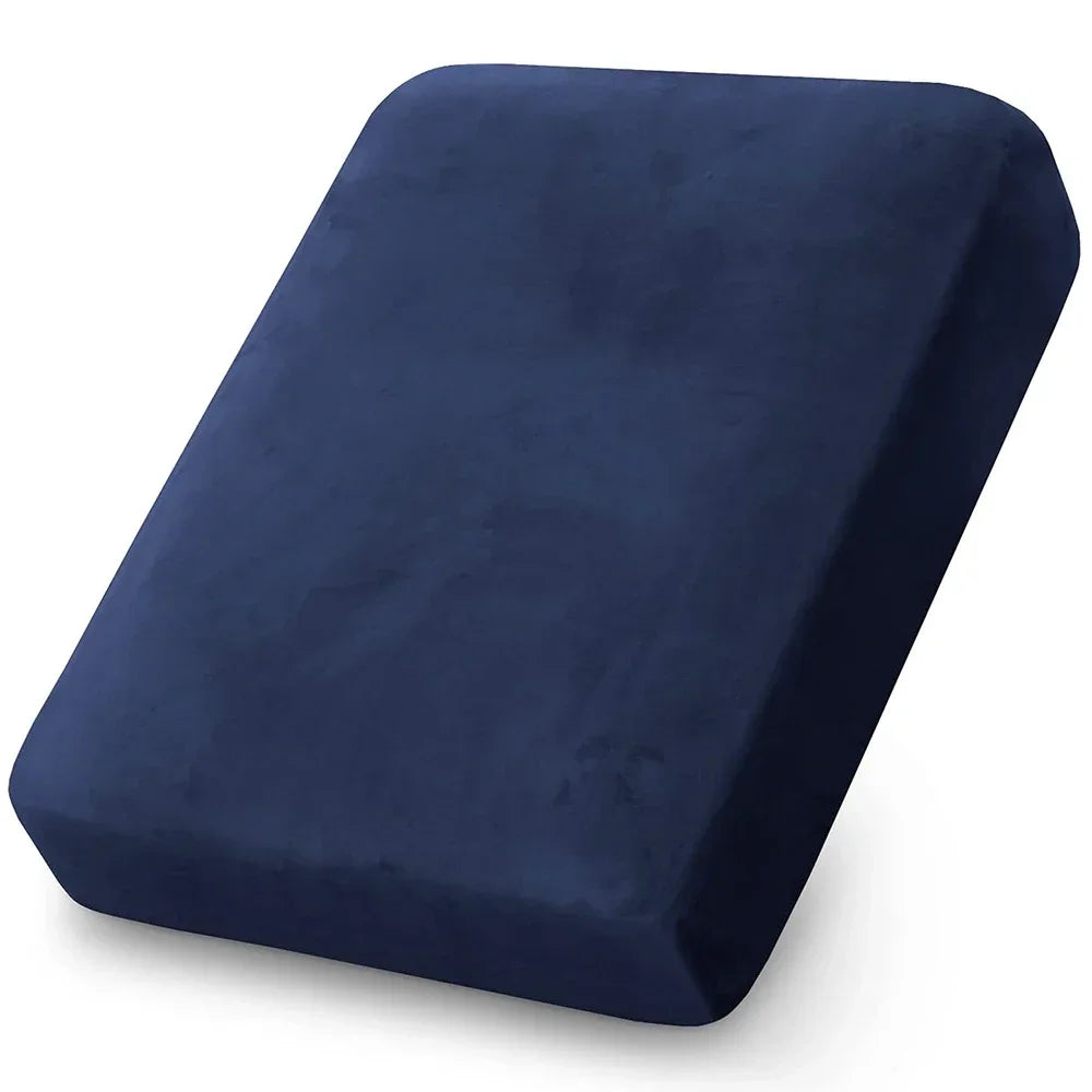 Velvet Sofa Cushion Covers for Living Room Plush Sofa Seat Cover Soft Stretch Sofas Couch Slipcover Furniture Protector - M /