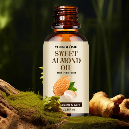 40/60ml Pure Natural Almond Essential Oil Moisturizing Skin Face Hair Care Massage Diffuser Oil