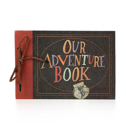40 Pages DIY Adventure Album Photo Album Handmade Scrapbook Adventure Book Retro Kraft Album Anniversary Wedding Guest Book