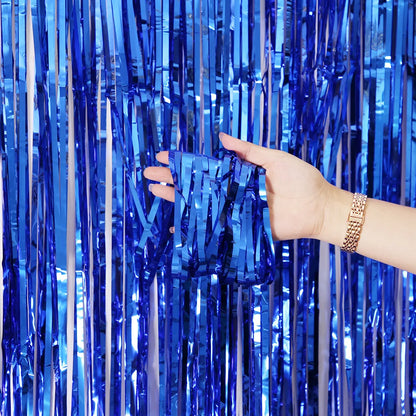 2/3M Party Background Wedding Decoration Foil Fringe Curtain Sequin Bachelorette Photo Backdrop Wall Curtain Birthday BabySho